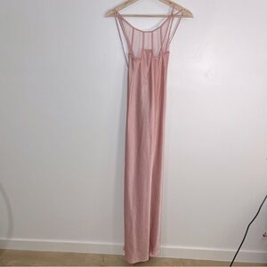 Vintage Victoria secret gold label maxi slip dress pink size large